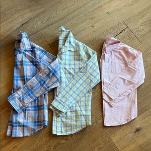 Janie & Jack Kids Long-Sleeve Shirt - Pink, Blue, Yellow Plaid Mix